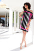 Amanda "CH Logo III/Parallel Lines III" Silk Scarf Tunic